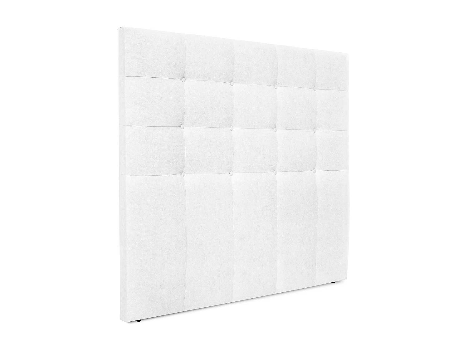 DHOME Cabeceira de  Tecido AquaLinho Capitoné Até o chão 150x120cm Camas 150 - Blanco