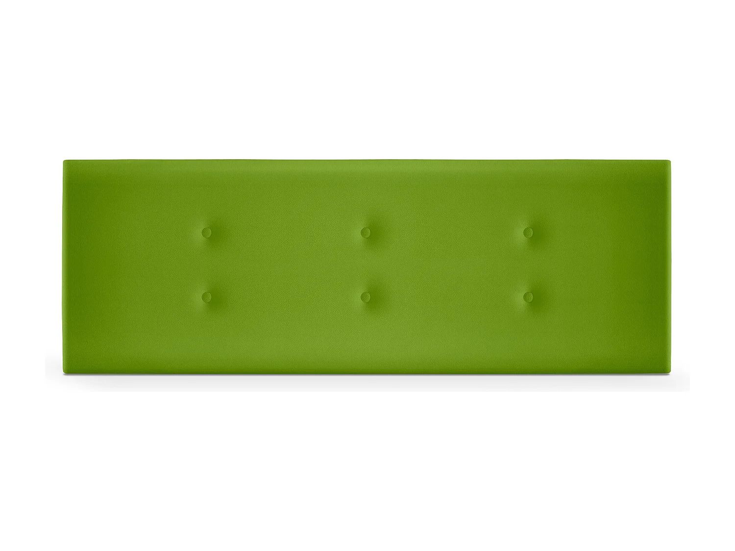 DHOME Cabeceira de  Couro sintético con 2 Fileiras de botões 135x50cm Camas 120/135 - Verde