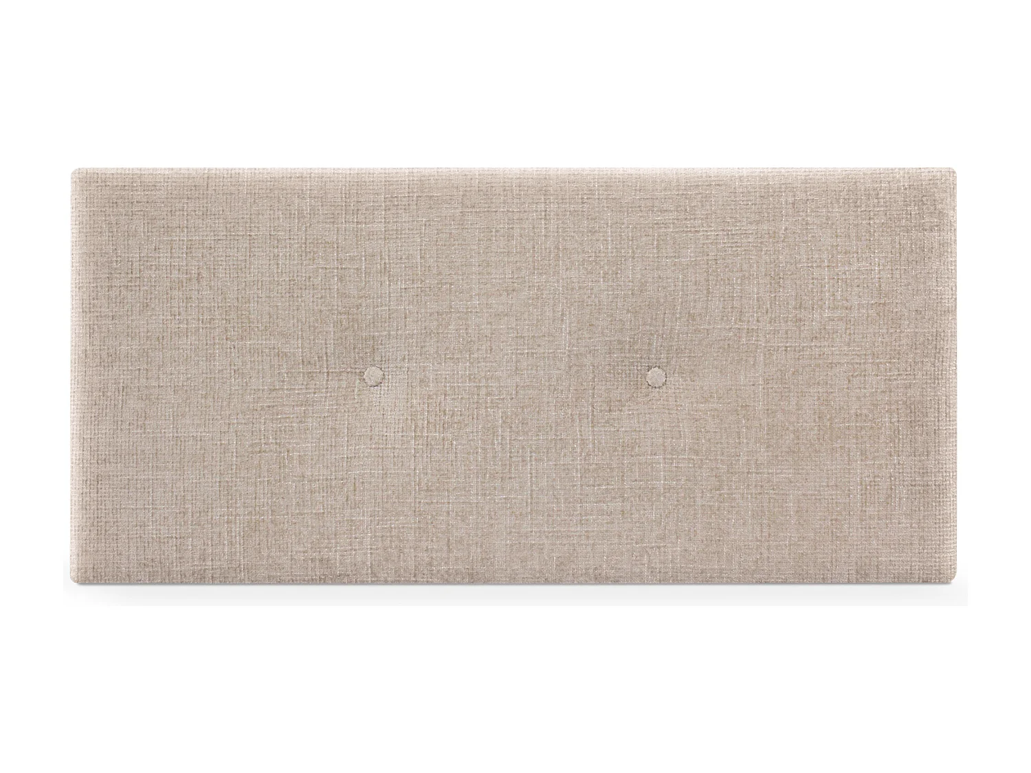 DHOME Hoofdeinde van natuurlijke wol met knopen 95x50cm bedden 90 - Beige