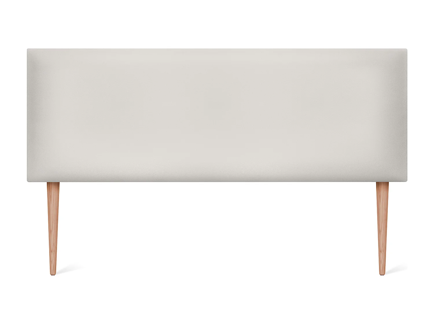 DHOME Testiera in de Similpelle Liscia 145x105cm Con le gambe Letti 135/140 - Osso Bianco