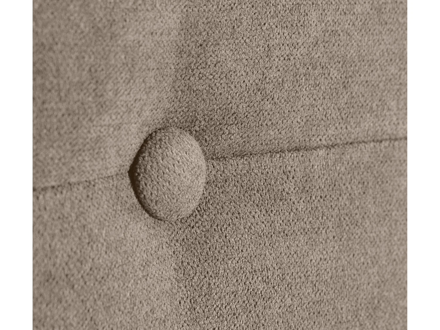 DHOME Testiera in de Tessuto Aqualine con bottoni 110x105cm Con le gambe Letti 105 - Terra