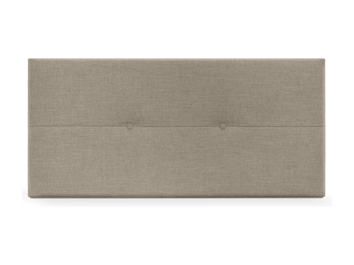 DHOME Testiera in de Lino Naturale con bottoni 90x50cm Letti 80/90 - Terra