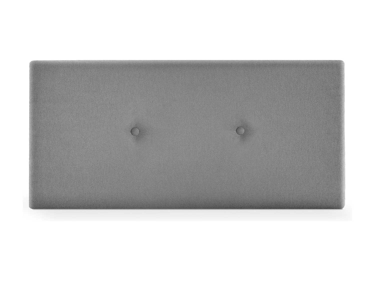 DHOME Testiera in de Tessuto Aqualine Liscio con bottoni 110x50cm Letti 105 - Grigio