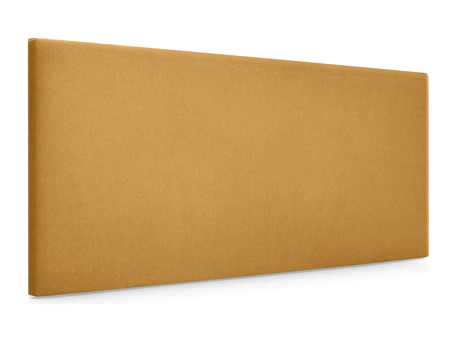 DHOME Tête de lit en tissu Aqualine lisse 110x50cm Lits 105 - Moutarde