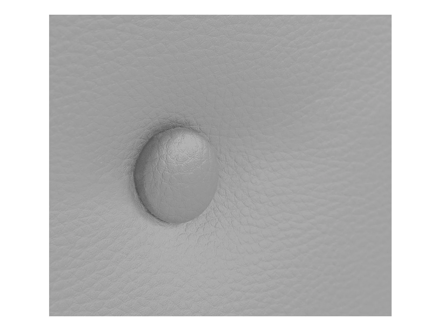 DHOME Tête de lit similicuir avec 2 rangées de boutons 95x105cm avec pieds Lits 90 - Gris clair