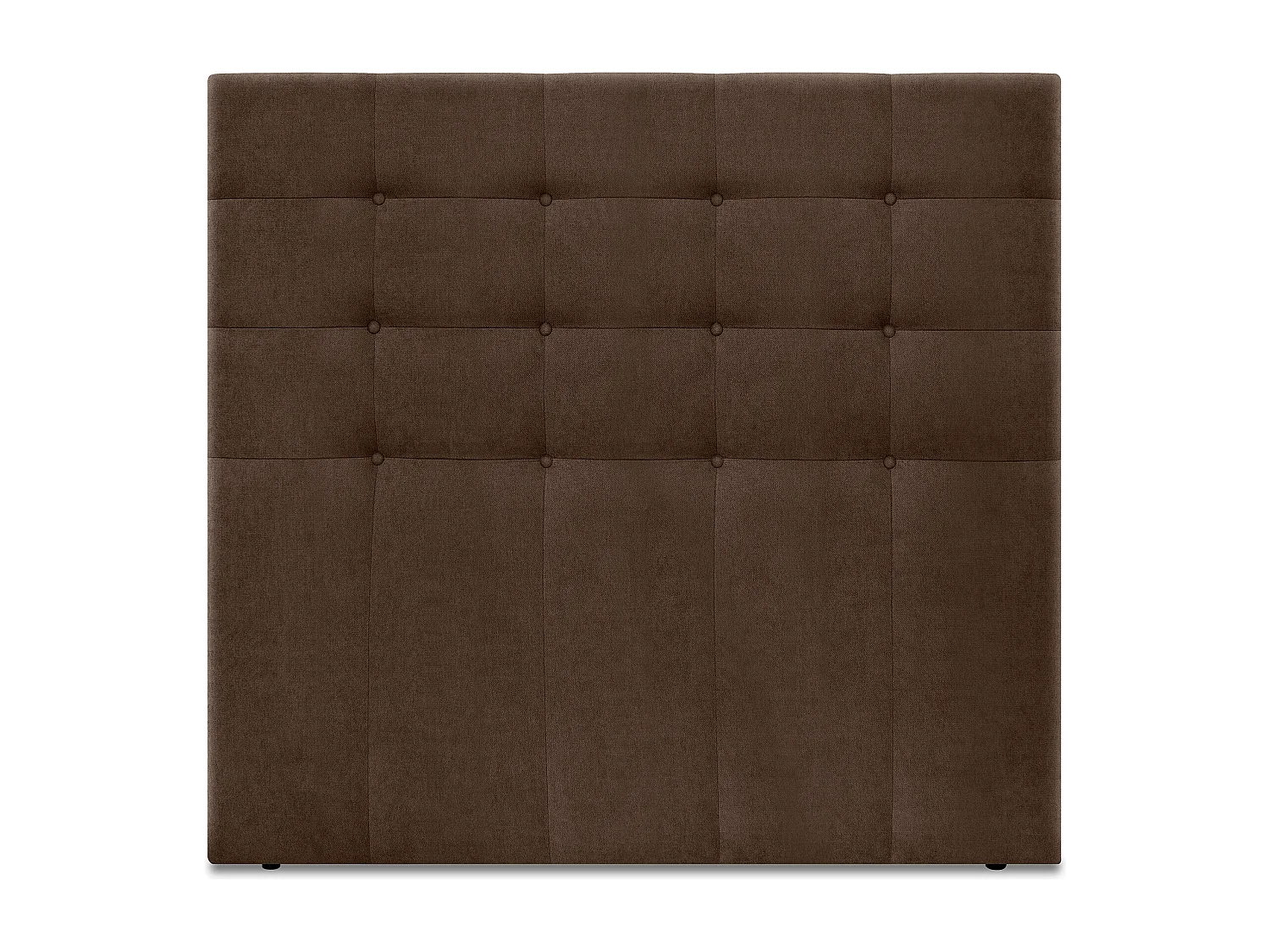 DHOME Cabeceira de  Tecido AquaLinho Capitoné Até o chão 145x120cm Camas 135/140 - Marrom