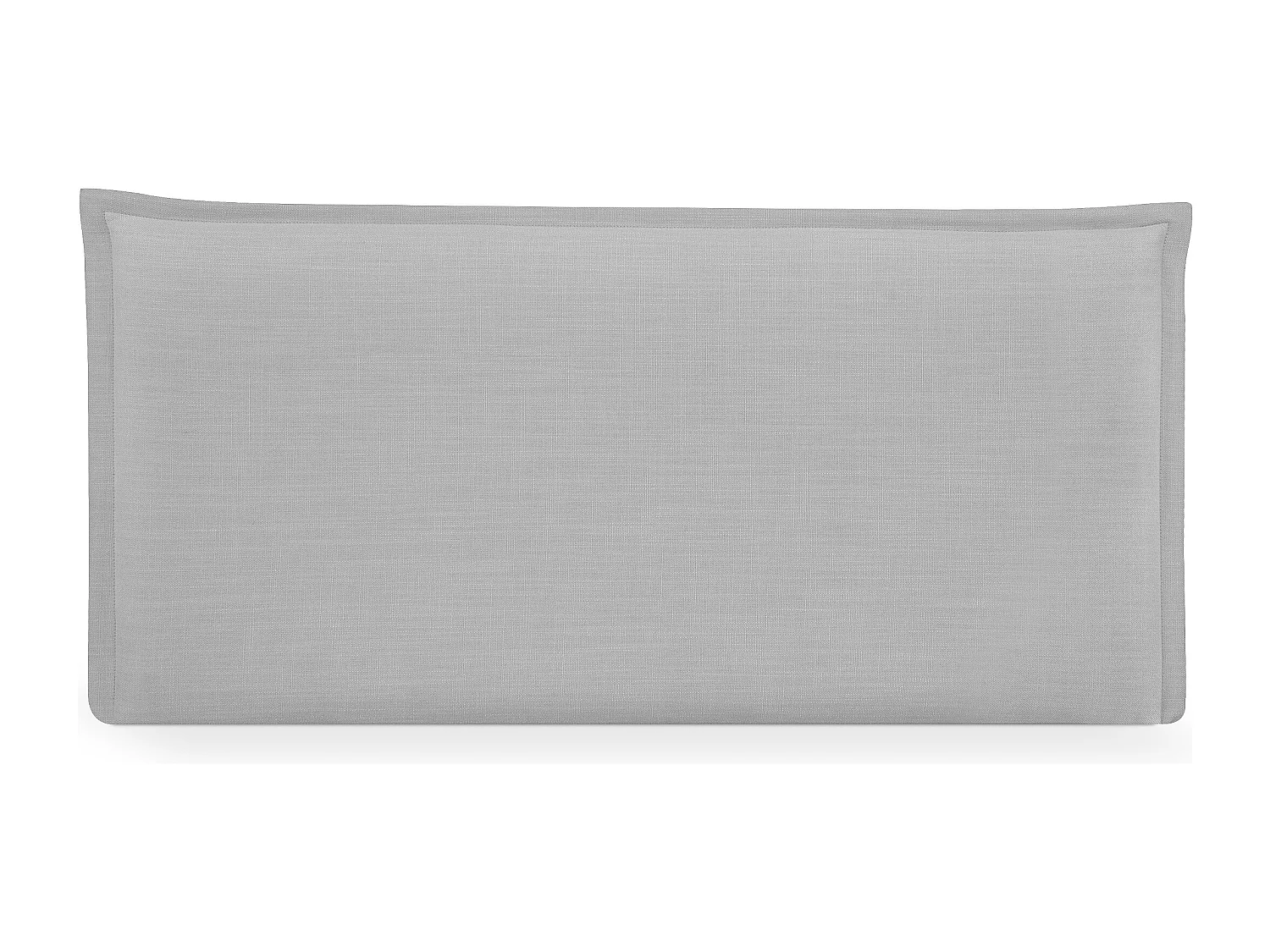 DHOME Tête de lit en lin naturel lisse avec garniture 80x50cm Lits 70/80/90 - Gris clair