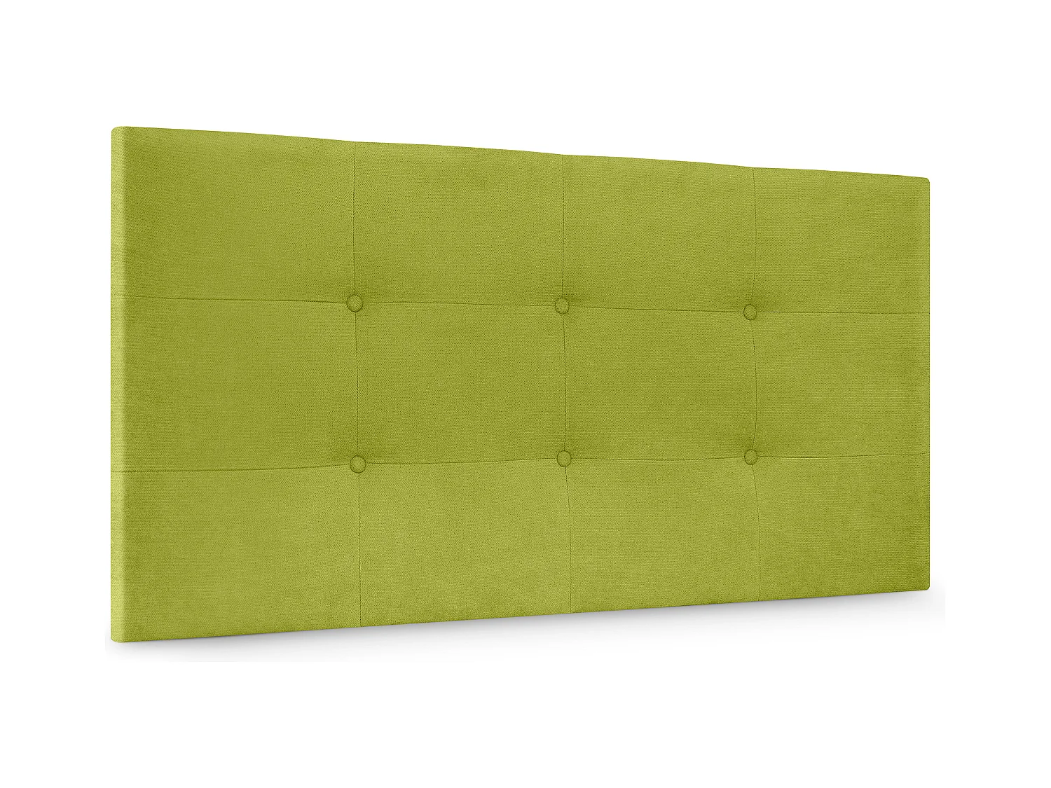 DHOME Tête de Lit en Tissu Aqualine Capitonné 95x60cm Lit 90 - Pistache