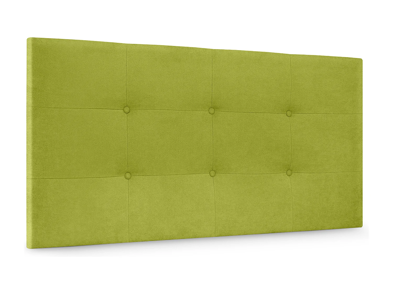 DHOME Tête de Lit en Tissu Aqualine Capitonné 95x60cm Lit 90 - Pistache