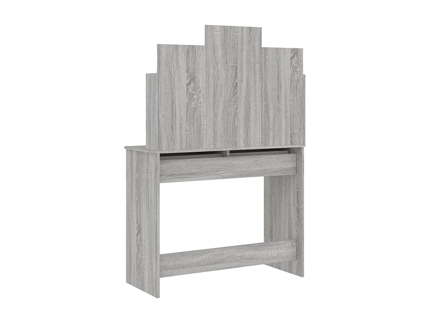 Coiffeuse avec miroir sonoma gris 96x39x142