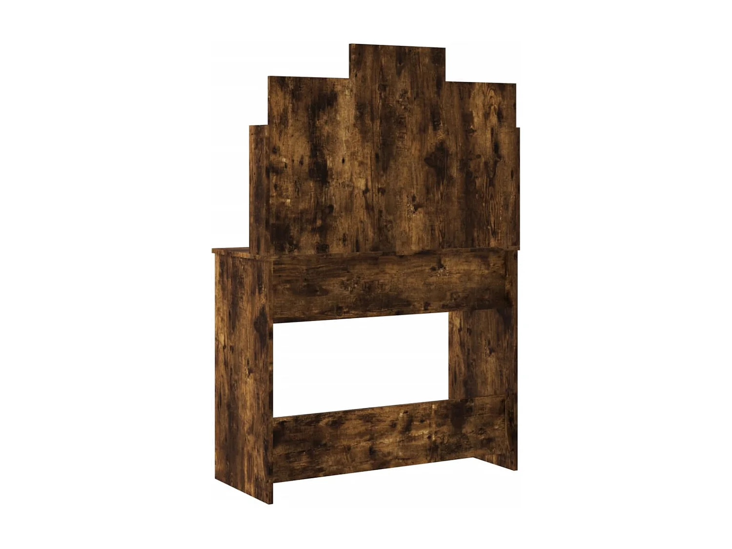 Coiffeuse avec lumières LED chêne fumé 96x40x142