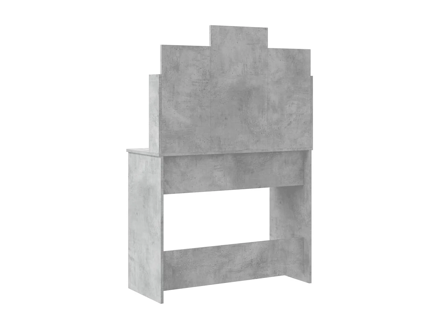 Coiffeuse avec lumières LED gris béton 96x40x142