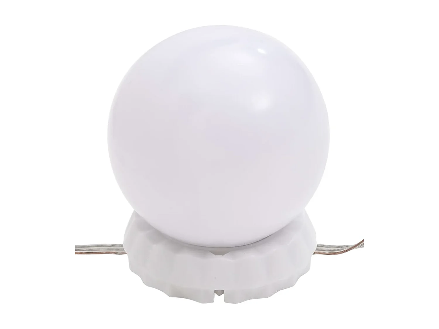 Coiffeuse à LED avec 2 armoires Gris béton Bois d'ingénierie