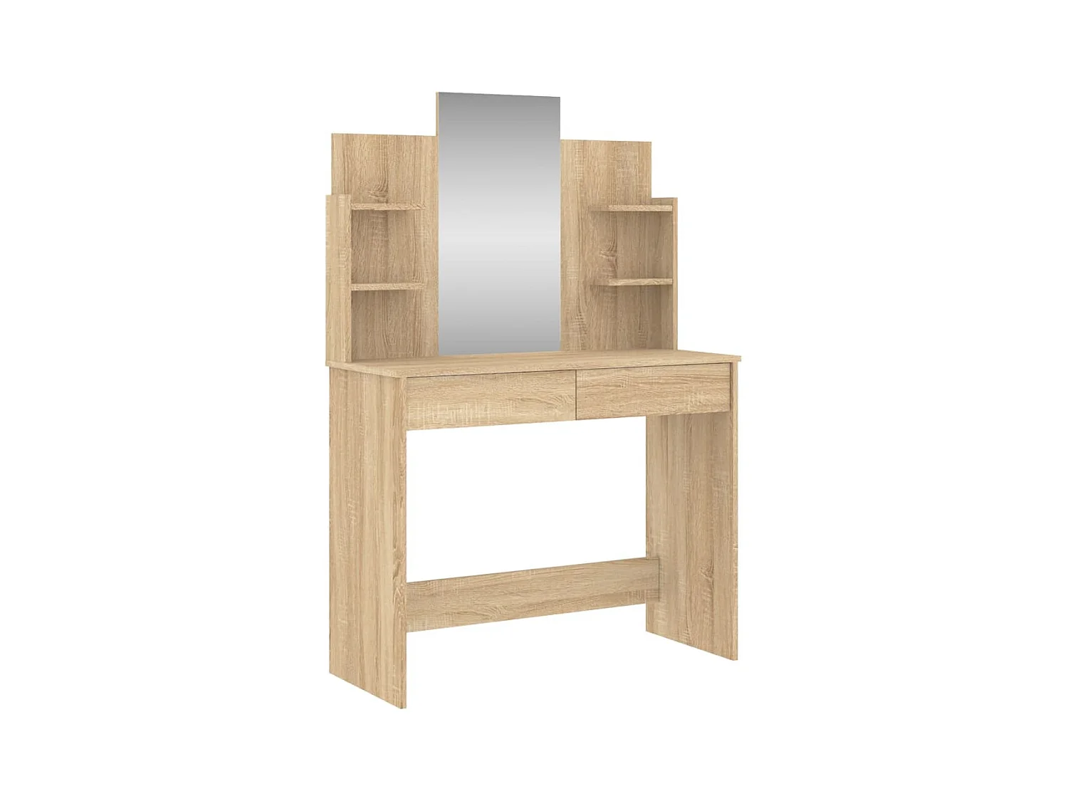Coiffeuse avec miroir chêne sonoma 96x39x142