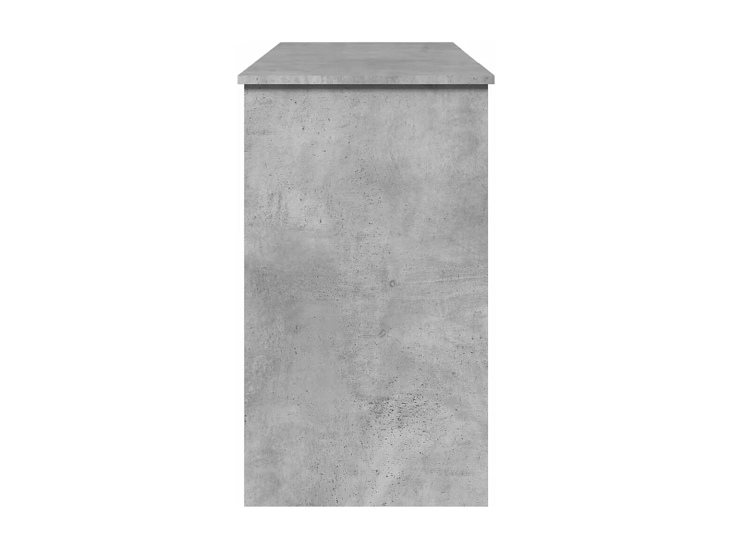 Coiffeuse avec miroir gris béton 100x45x76