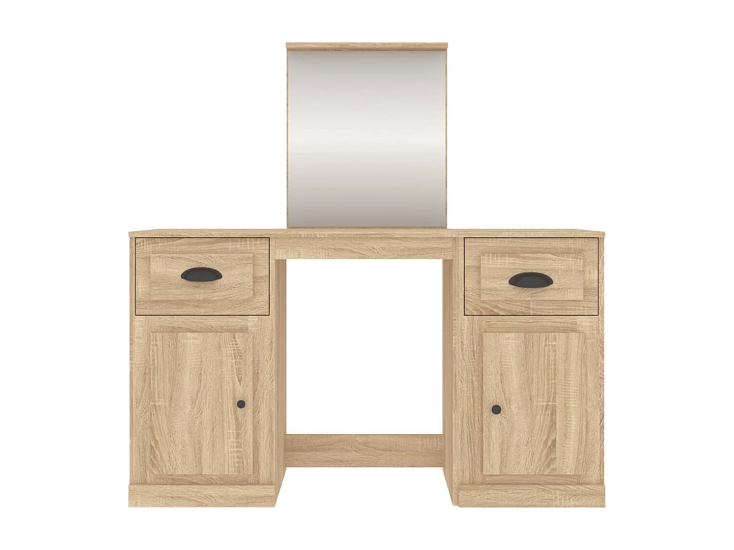 Coiffeuse avec miroir chêne sonoma 130x50x132,5