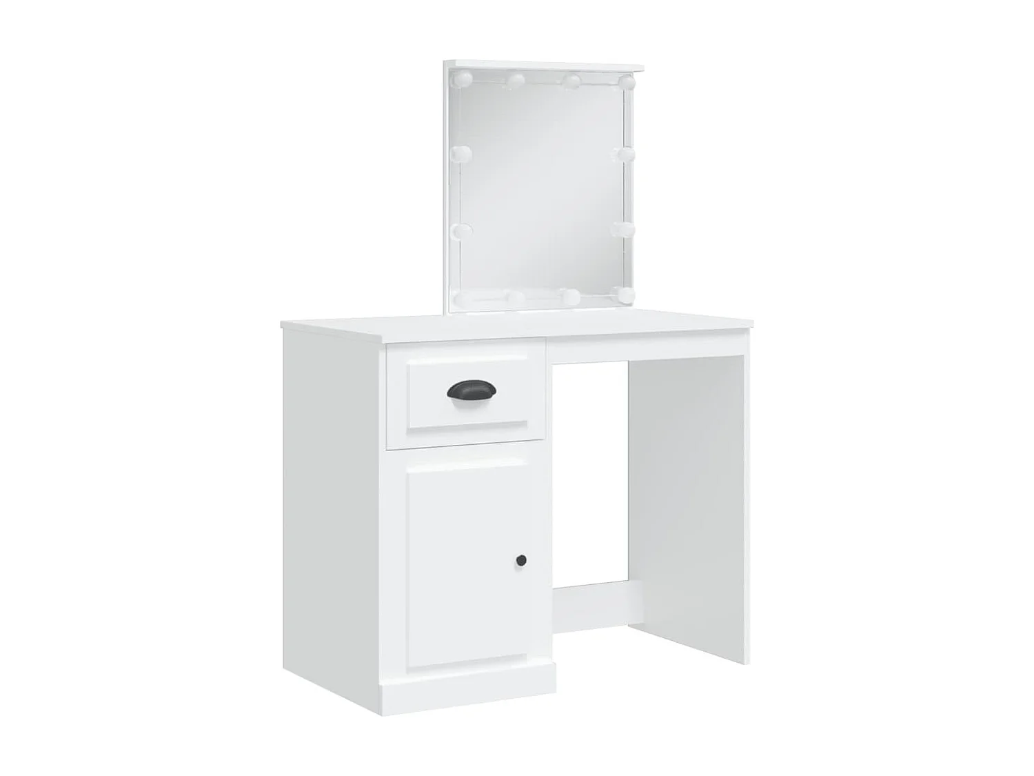 Coiffeuse avec lumières LED blanc 90x42x132,5