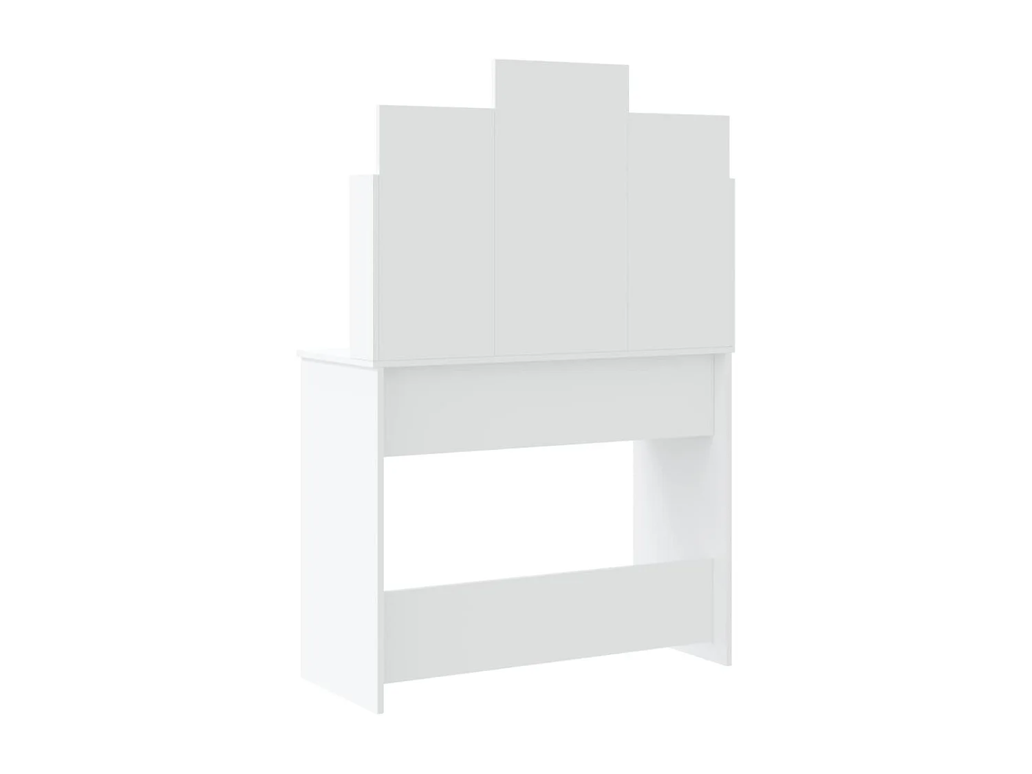 Coiffeuse avec lumières LED blanc 96x40x142