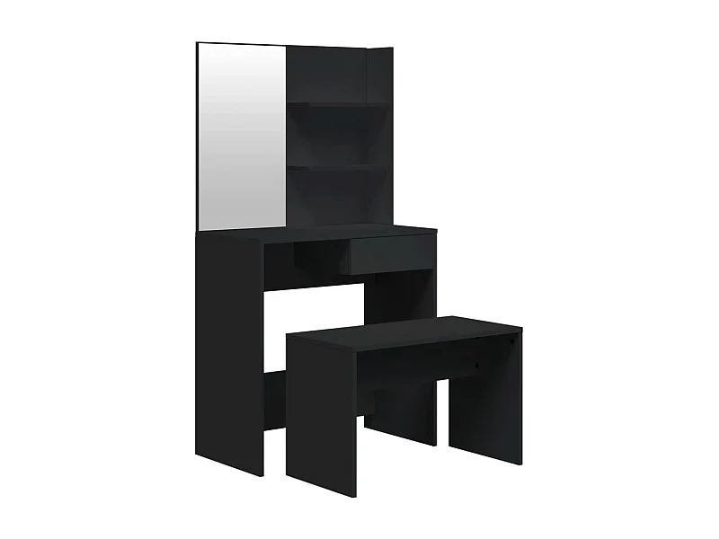 Ensemble de coiffeuse noir 74,5x40x141