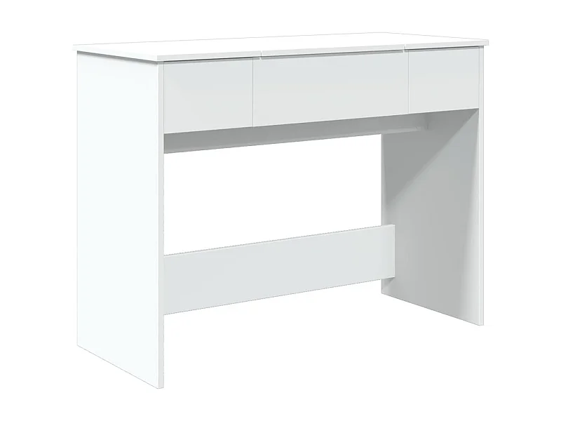 Coiffeuse avec miroir blanc 100x45x76