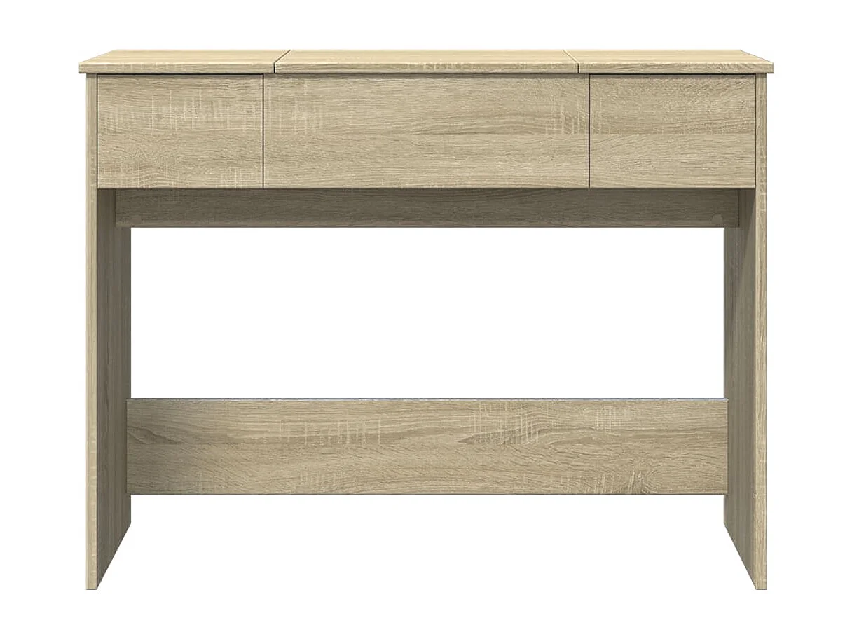 Coiffeuse avec miroir chêne sonoma 100x45x76