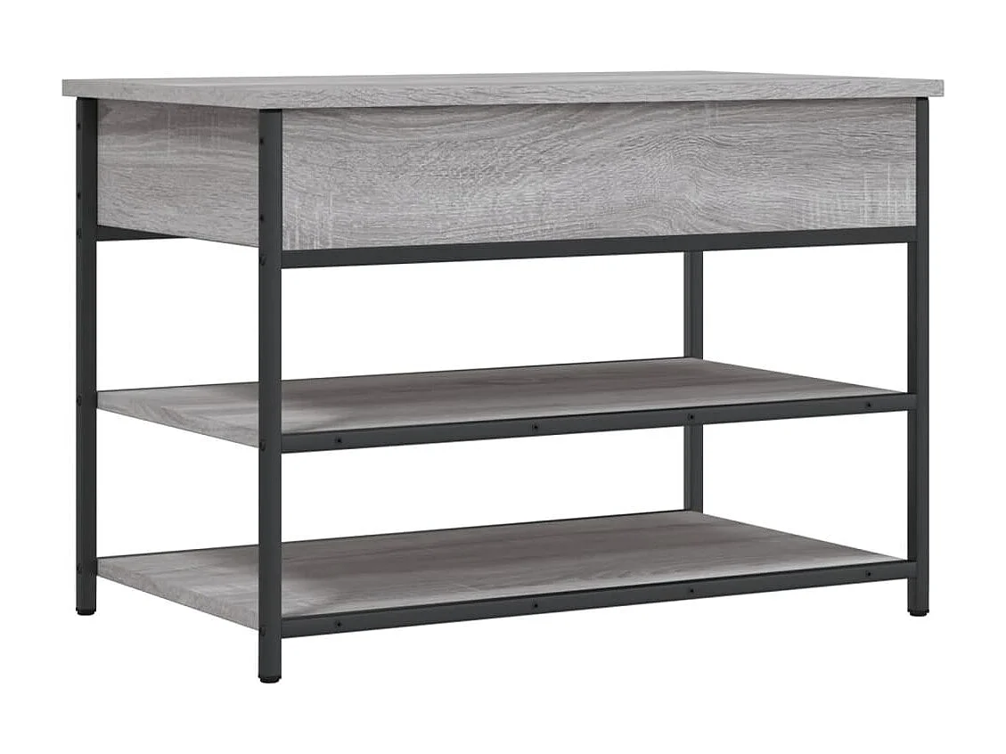 Banc à chaussures sonoma gris 70x42,5x50 bois d'ingénierie