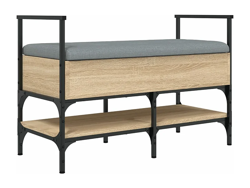 Banc à chaussures chêne sonoma 85,5x42x57,5 bois ingénierie