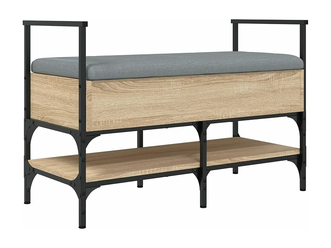 Banc à chaussures chêne sonoma 85,5x42x57,5 bois ingénierie