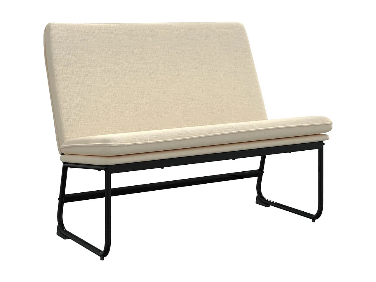Banc Crème 100x75x76 Tissu