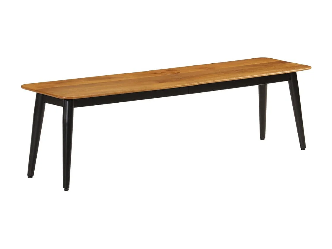 Banc 160x40x45 bois massif de manguier et fer