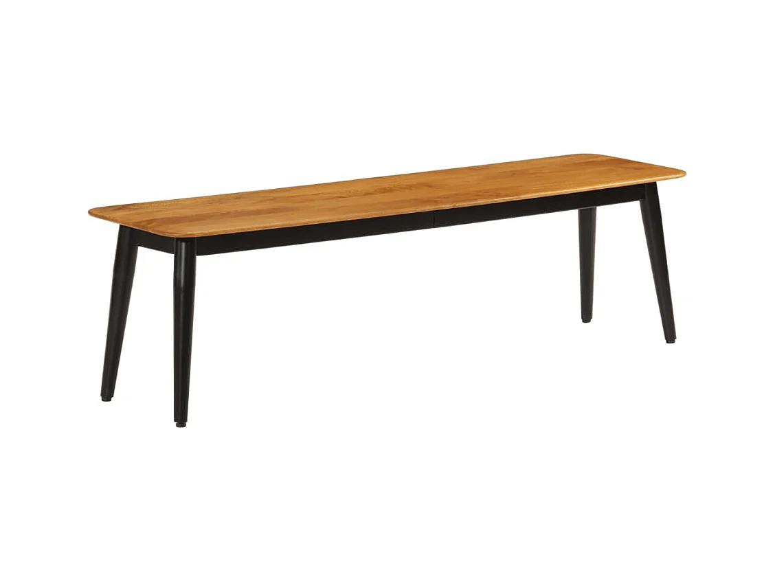Banc 160x40x45 bois massif de manguier et fer