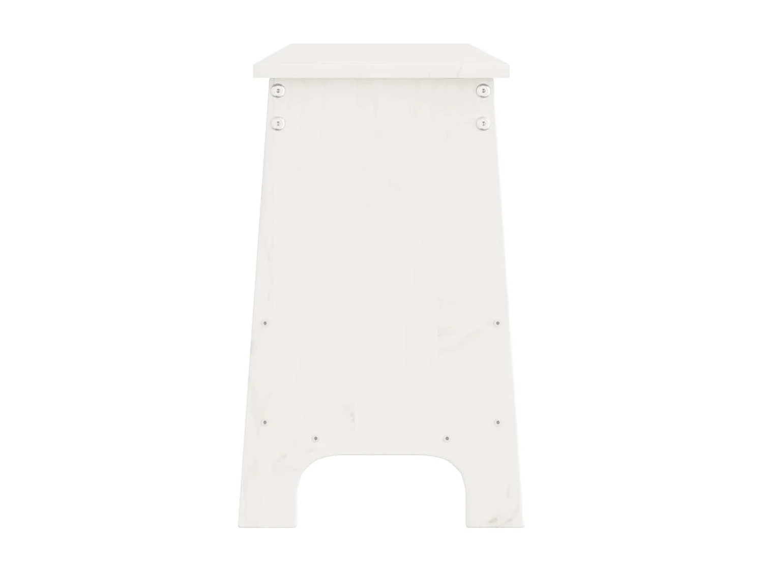 Banc d'entrée blanc 160x28x45 bois de pin massif