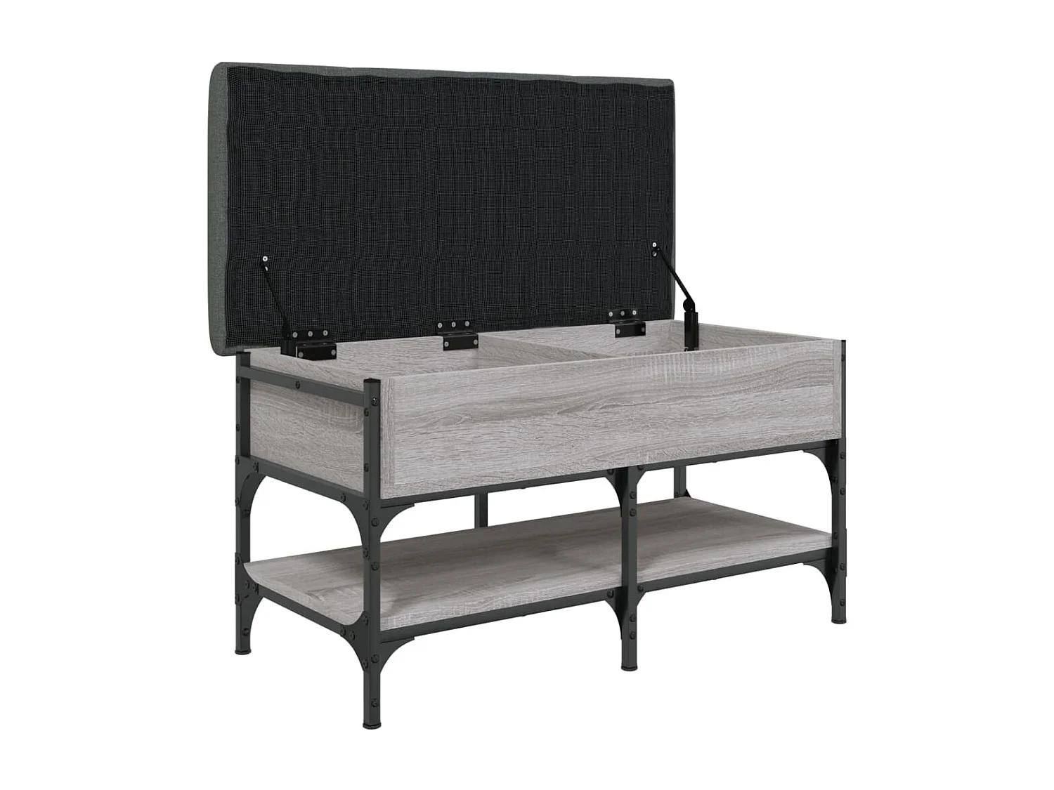 Banc à chaussures sonoma gris 82x42x45 bois d'ingénierie