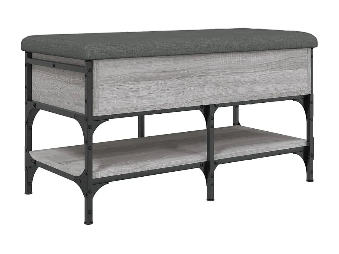 Banc à chaussures sonoma gris 82x42x45 bois d'ingénierie