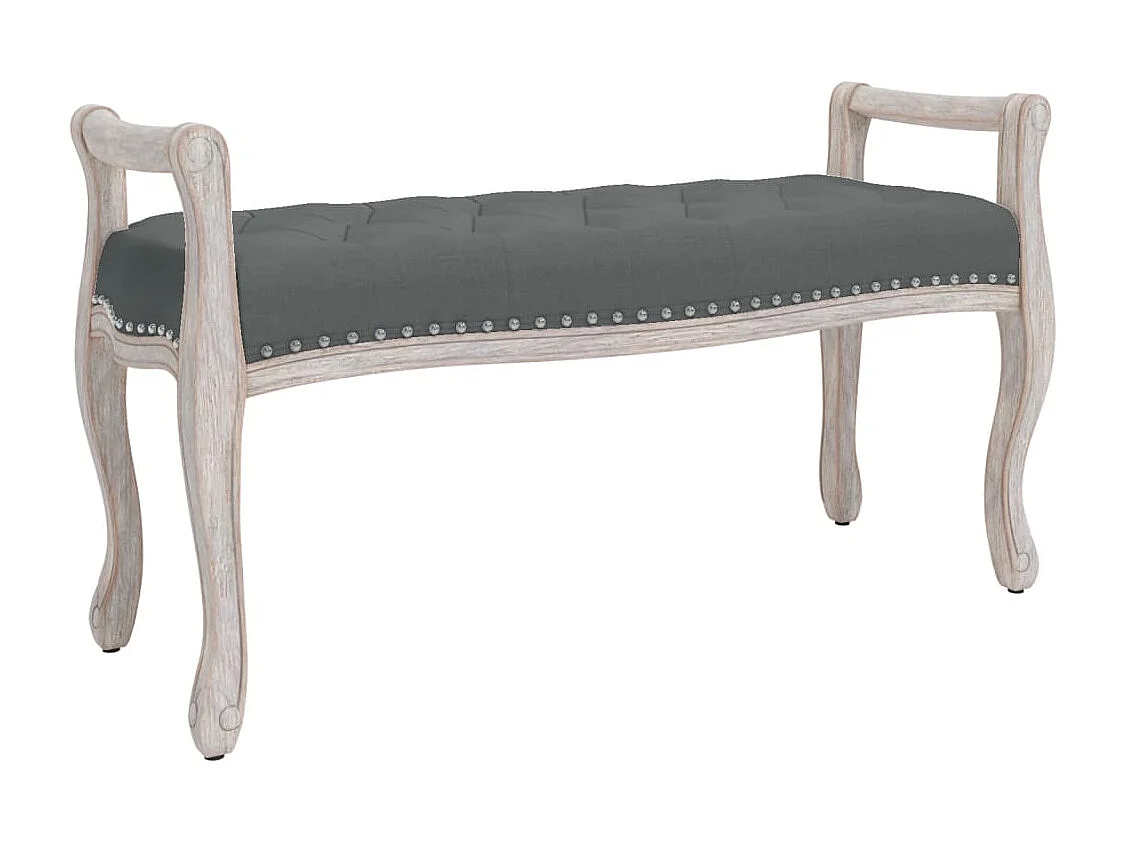 Banc Gris foncé 110x45x60 Tissu