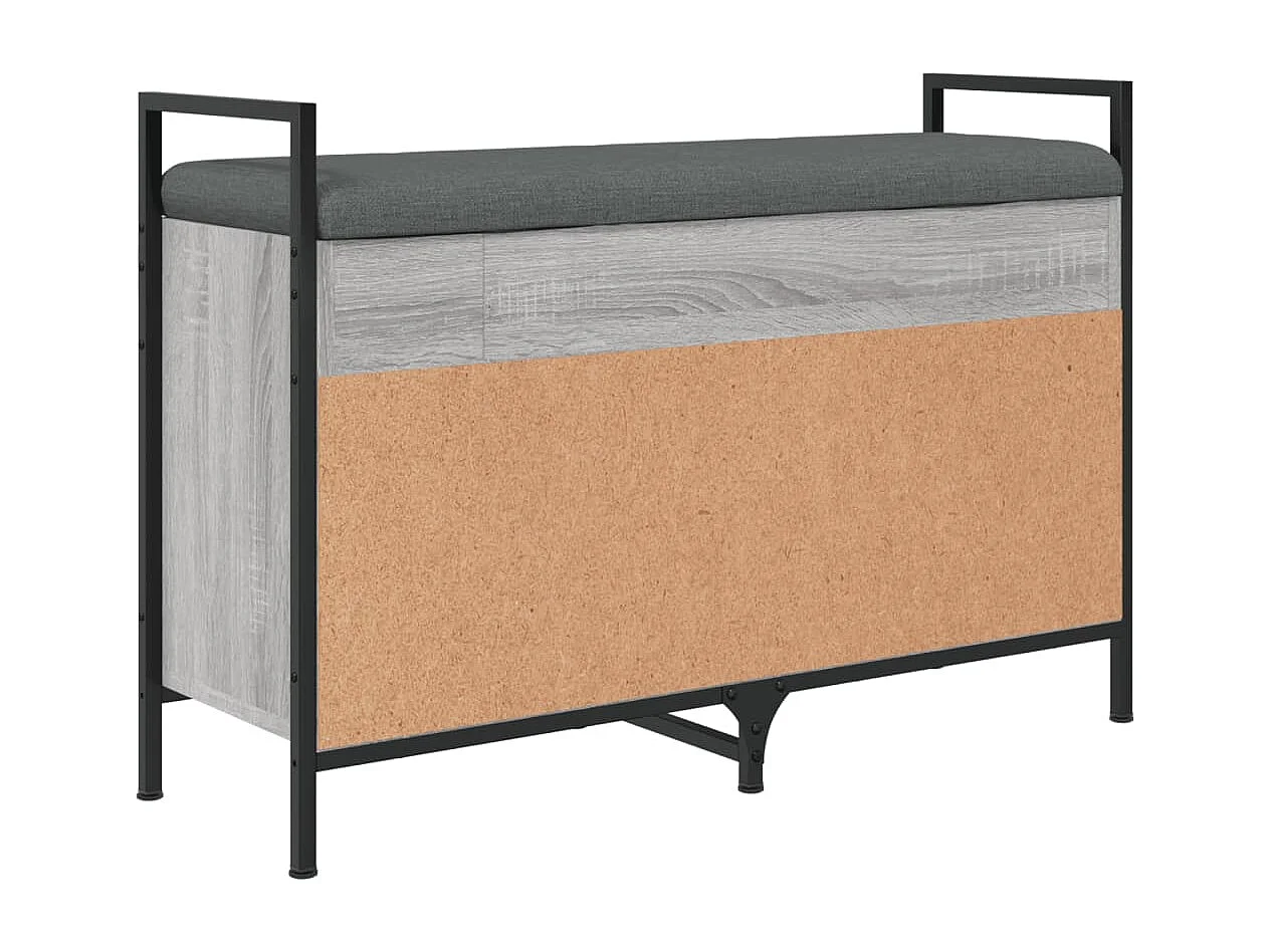 Banc à chaussures sonoma gris 85,5x32x57,5 bois d'ingénierie