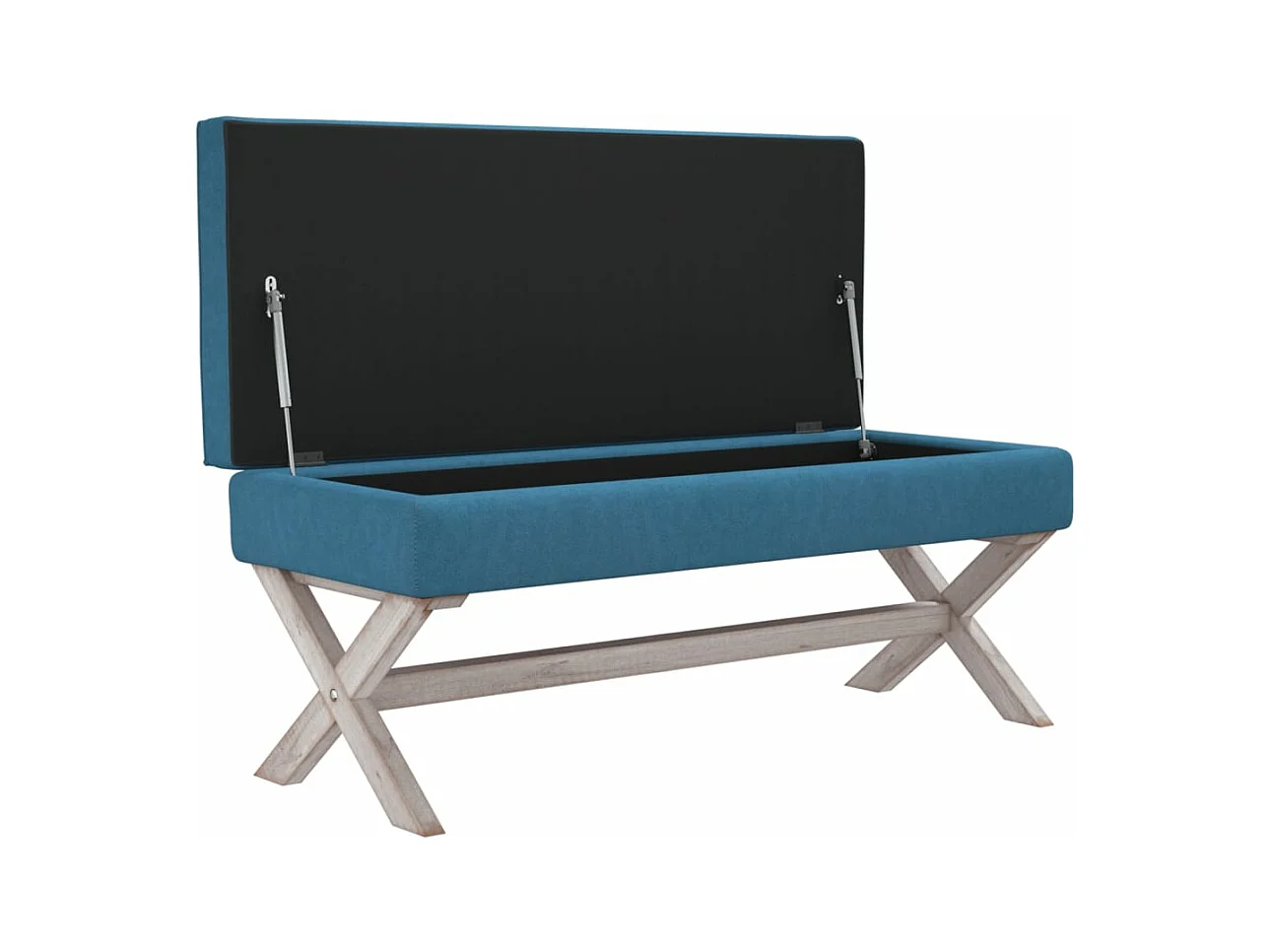 Opbergkruk 110x45x49 cm fluweel blauw