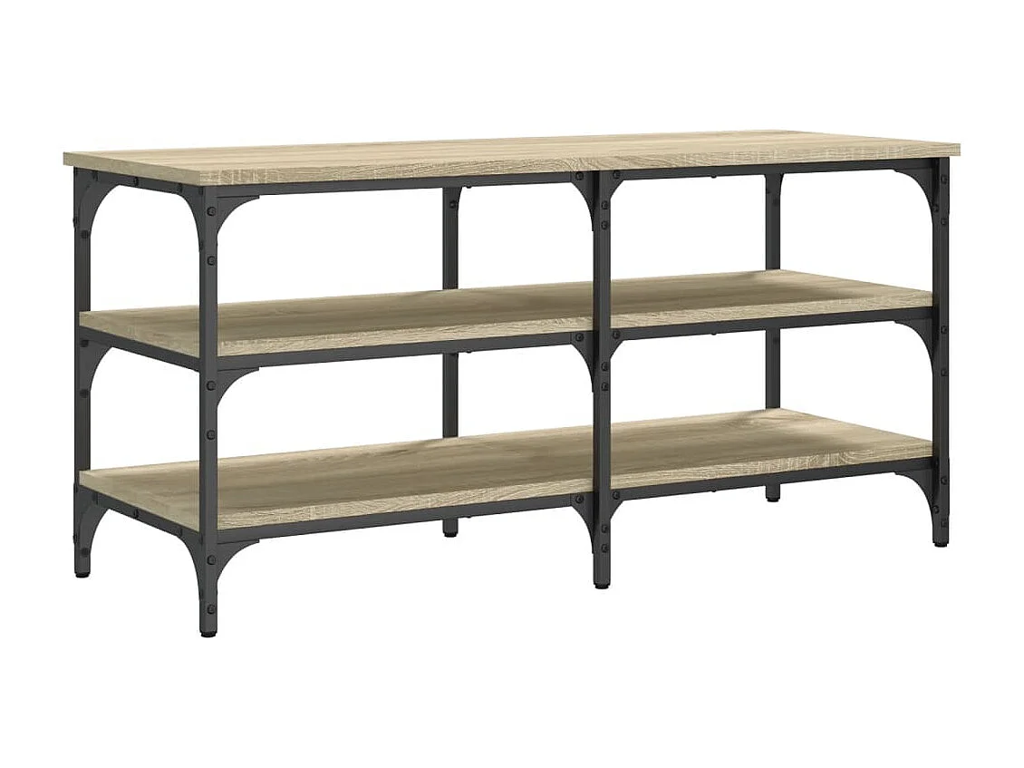 Banc à chaussures chêne sonoma 100x38,5x49 bois d'ingénierie