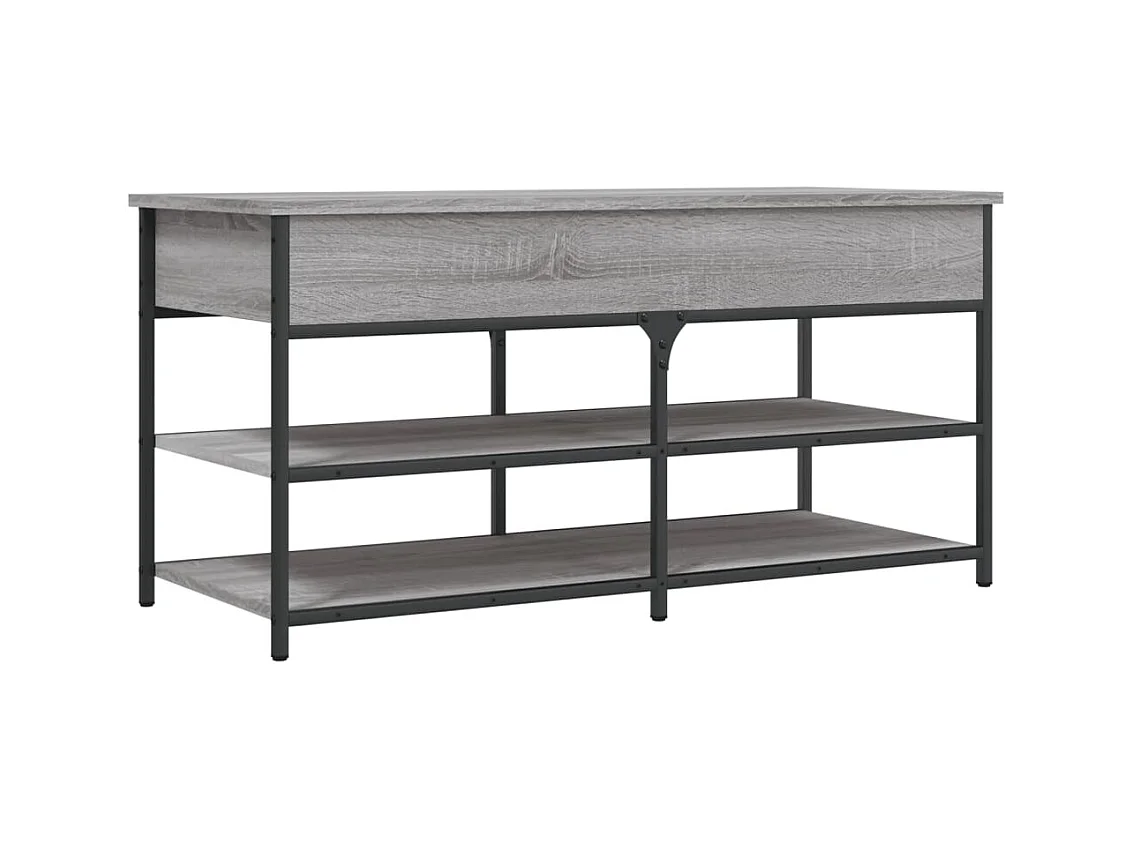 Banc à chaussures sonoma gris 100x42,5x50 bois d'ingénierie