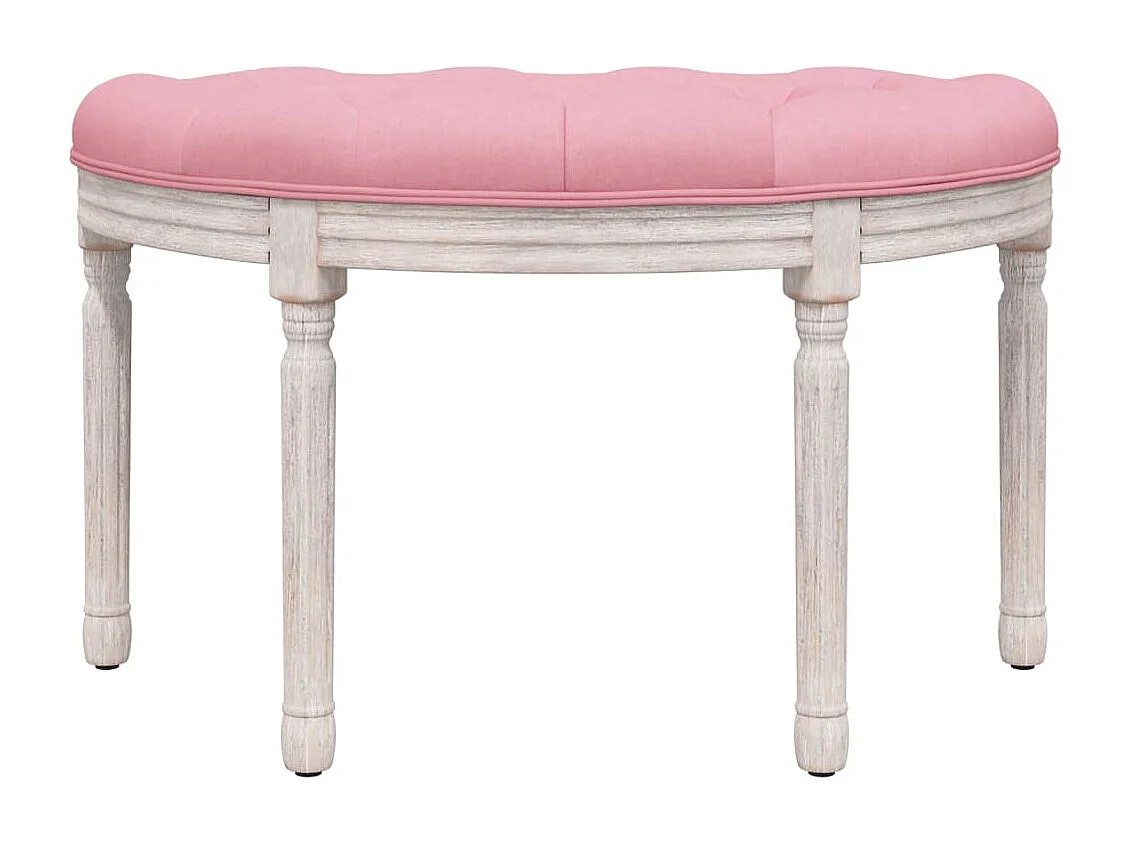 Bankje 81,5x41x49 cm fluweel roze