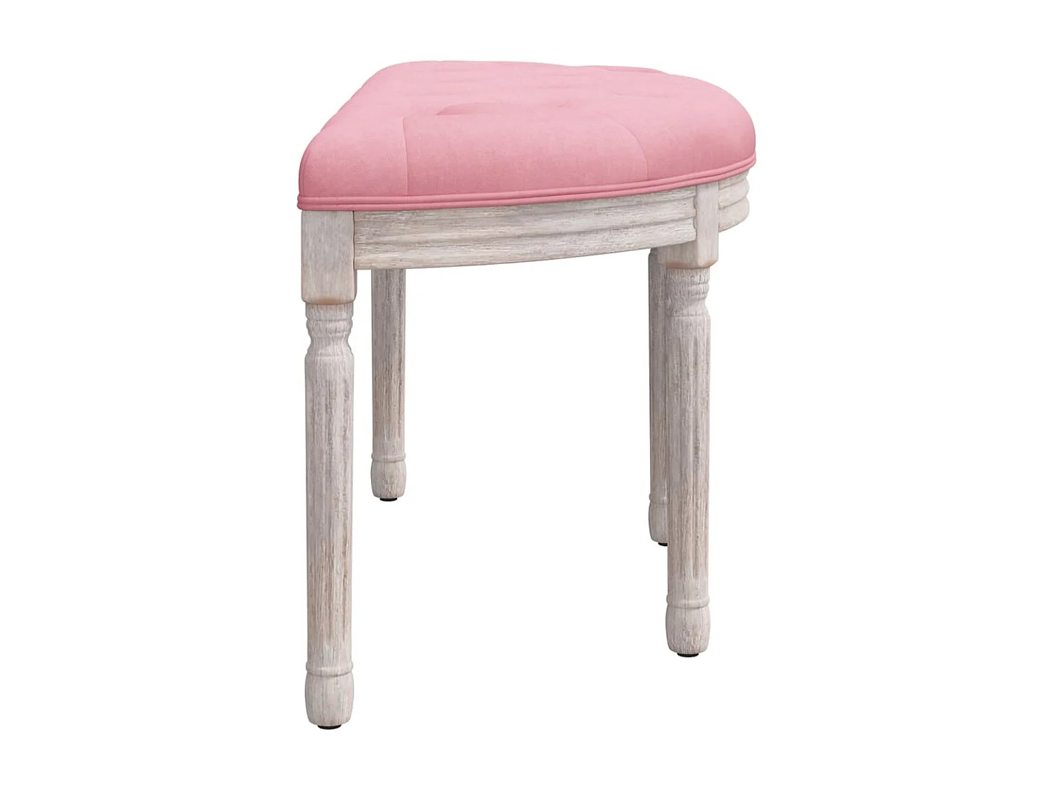 Bankje 81,5x41x49 cm fluweel roze