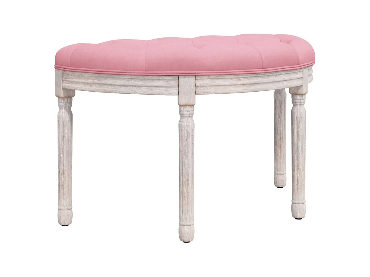 Bankje 81,5x41x49 cm fluweel roze