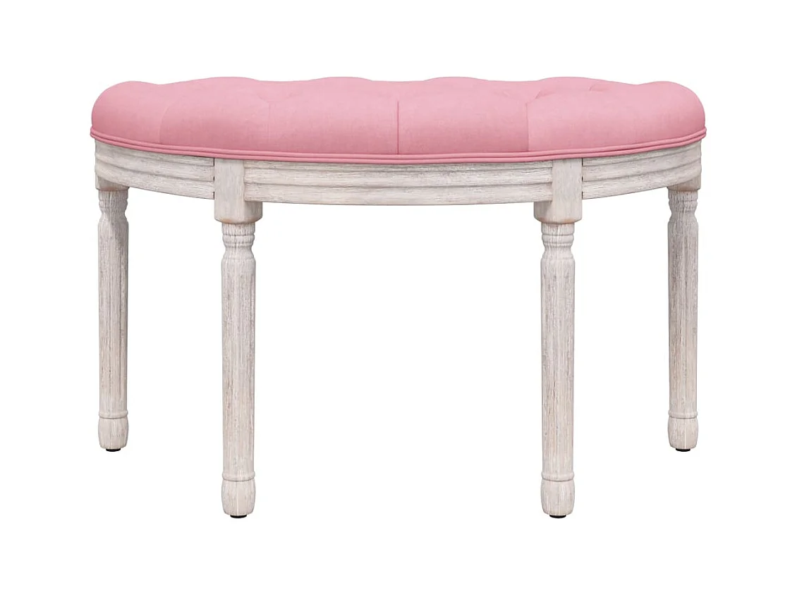 Bankje 81,5x41x49 cm fluweel roze