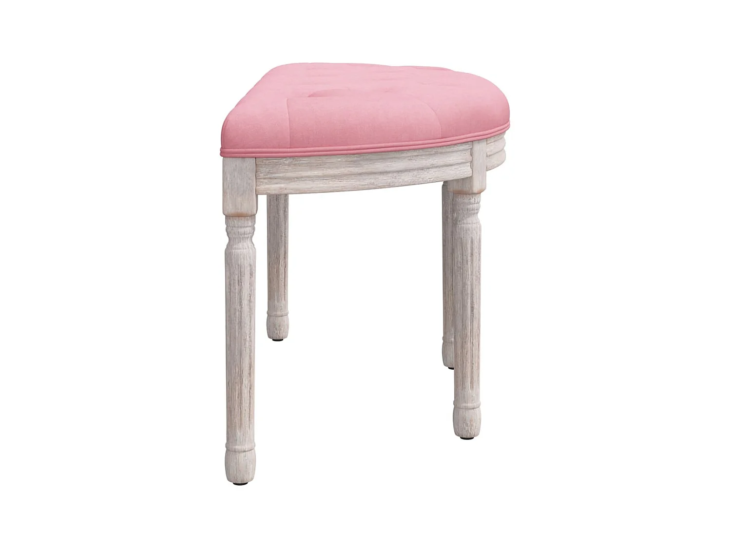 Bankje 81,5x41x49 cm fluweel roze