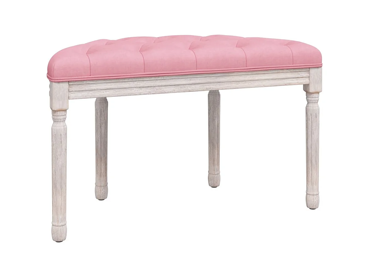 Bankje 81,5x41x49 cm fluweel roze