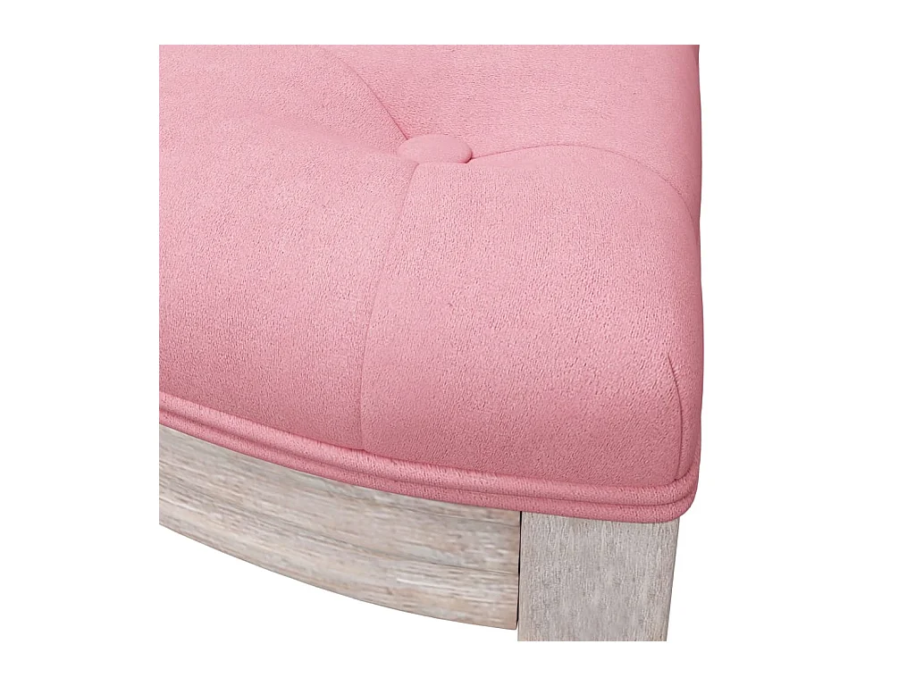 Bankje 81,5x41x49 cm fluweel roze