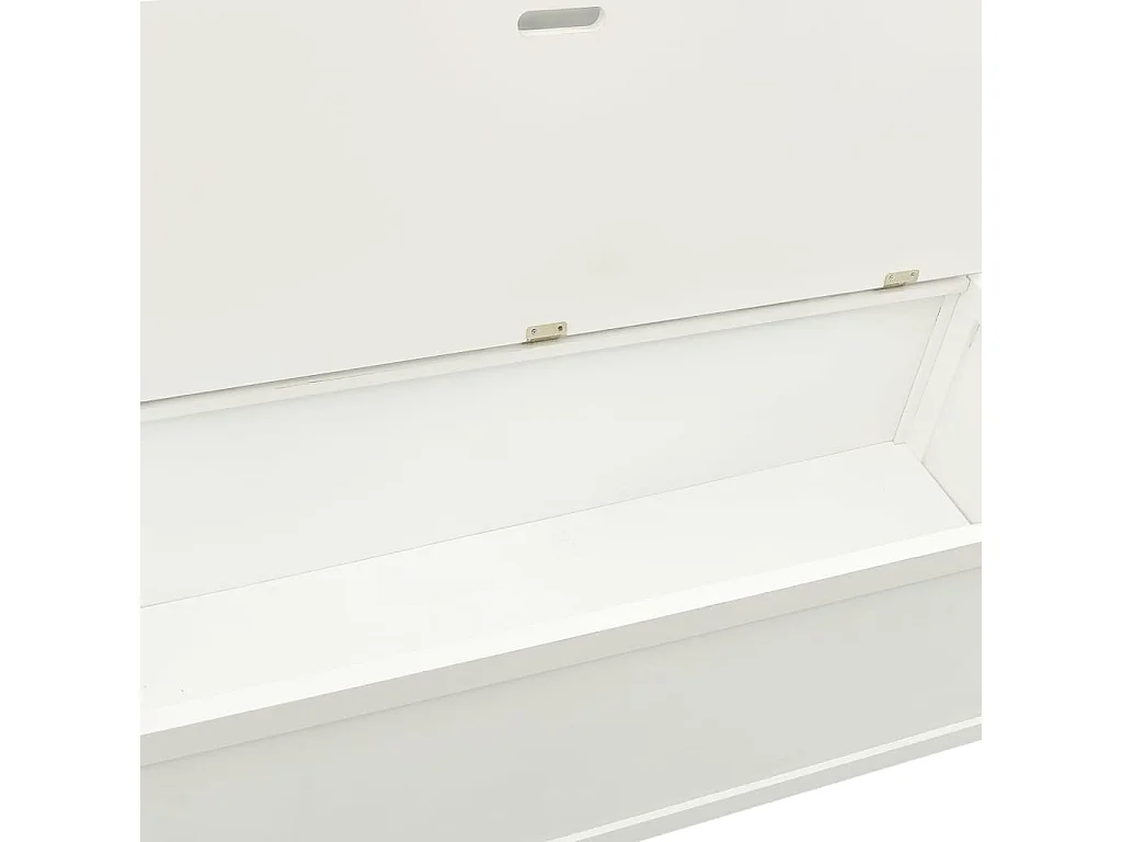 Bankje 107x45x75,5 cm massief vurenhout wit