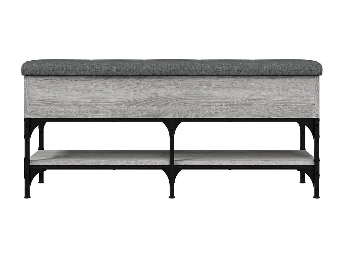Banc à chaussures sonoma gris 102x32x45 bois d'ingénierie