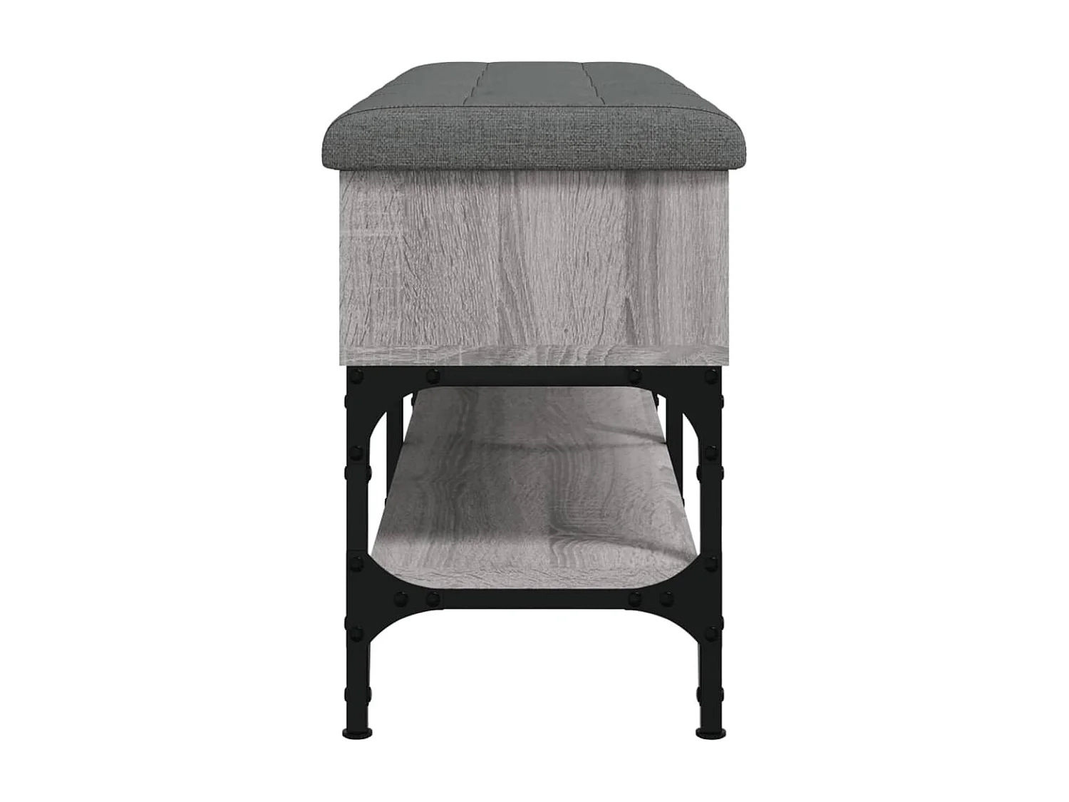 Banc à chaussures sonoma gris 102x32x45 bois d'ingénierie