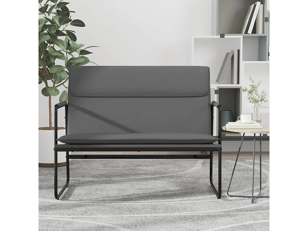 Banc Gris 100x64x80 Similicuir